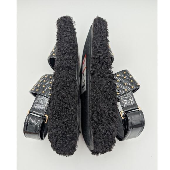 Jeffrey Campbell Ardeman Sandal Women's Open Toe Faux Fur Black Size US6 EU37 - Picture 6 of 11